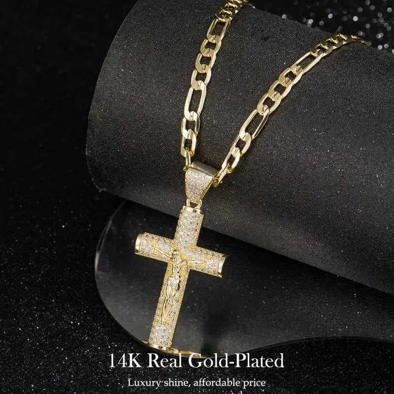 🏆Flash Sale⚡Holylegend 14K Real Gold-Plated Cross Necklace - JSS6