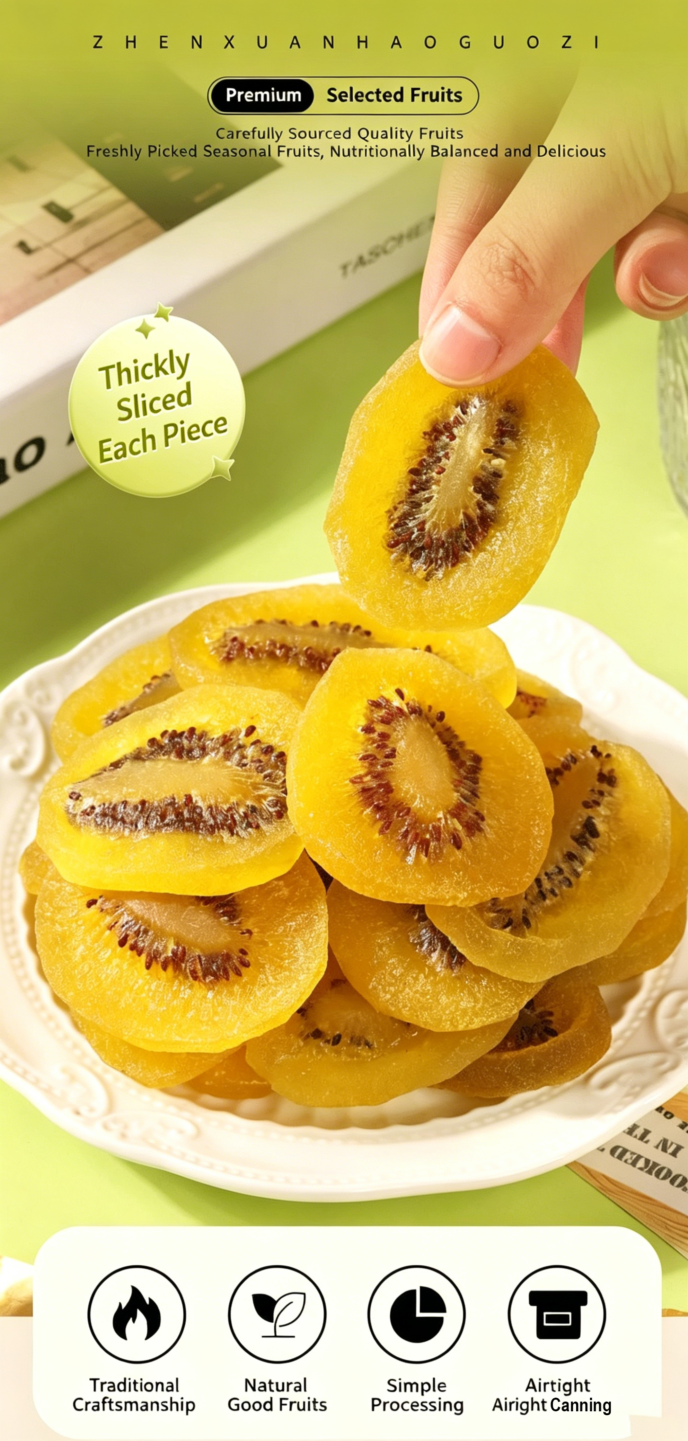 🌼Say goodbye to calories and fat!⚡High quality dried kiwifruit-A11