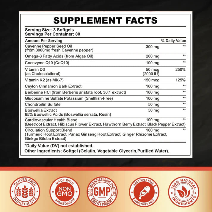 🏆Flash Sale⚡ 200K+ SOLD! 🏆Cayenne Pepper Softgels Supplement-#YEP8