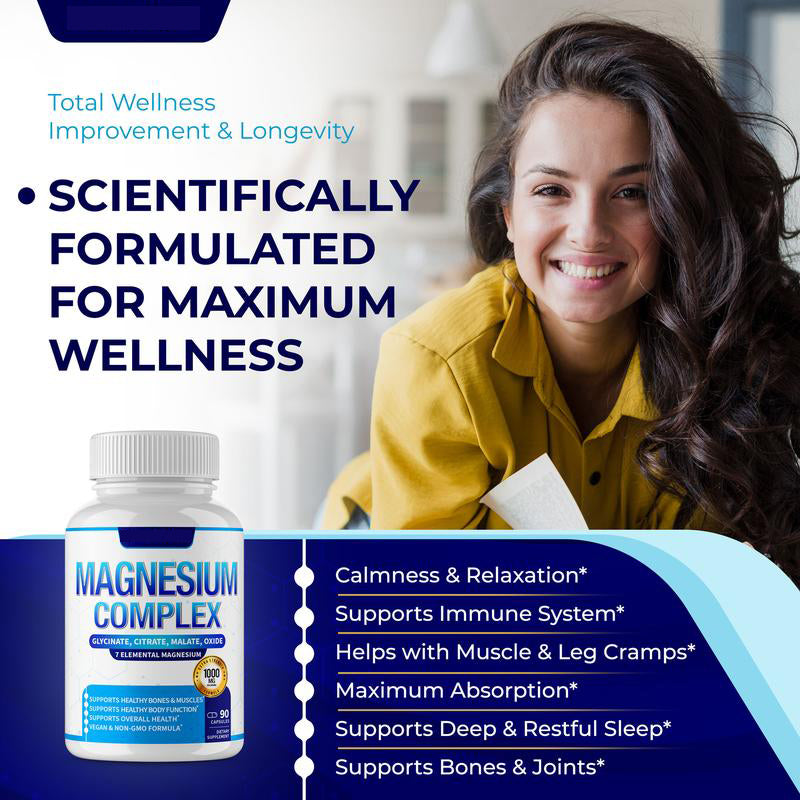 🏆#1 Best Seller ⏰50K+ SOLD! 💥Magnesium Complex 1000mg-ZDQ8