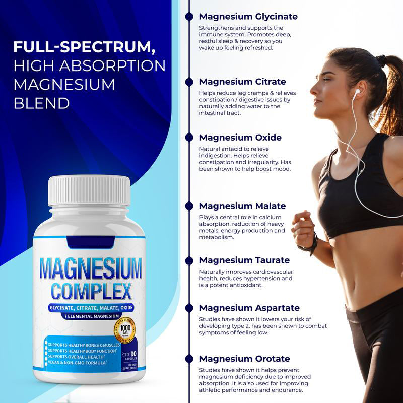 🏆#1 Best Seller ⏰50K+ SOLD! 💥Magnesium Complex 1000mg-ZDQ8