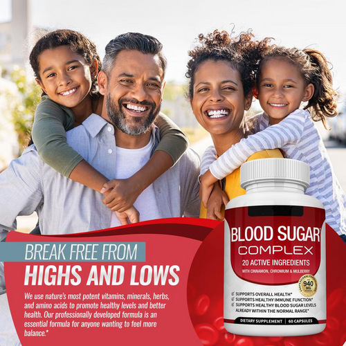 🏆Flash Sale⚡ 100K+ SOLD! 🏆Blood Sugar Complex 20 Vitamins & Minerals -ZDQ8