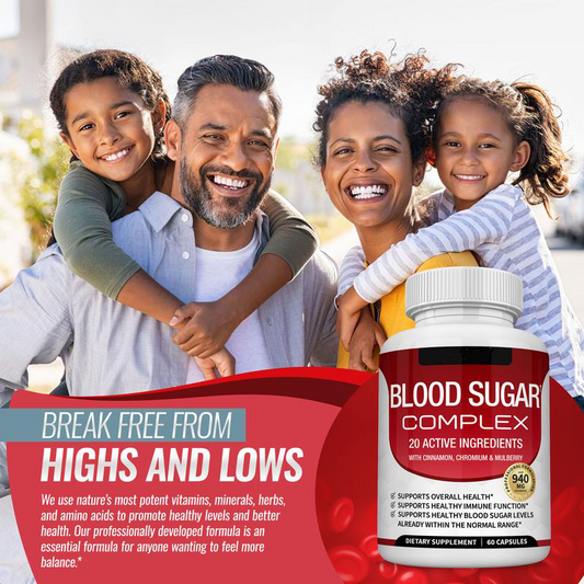 🏆Flash Sale⚡ 100K+ SOLD! 🏆Blood Sugar Complex 20 Vitamins & Minerals -ZDQ8