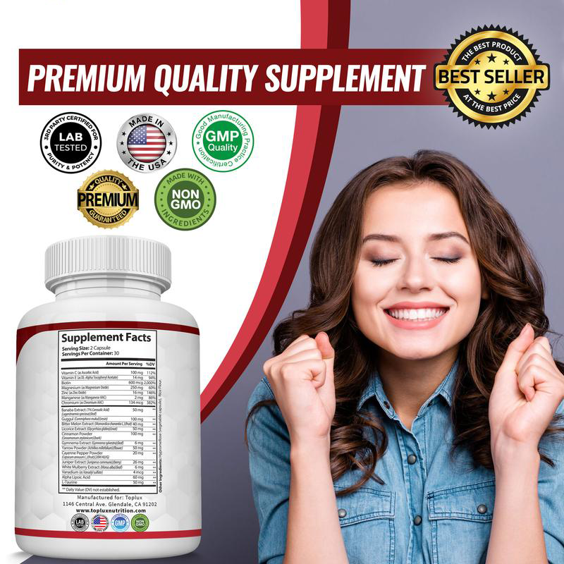🏆Flash Sale⚡ 100K+ SOLD! 🏆Blood Sugar Complex 20 Vitamins & Minerals -ZDQ8