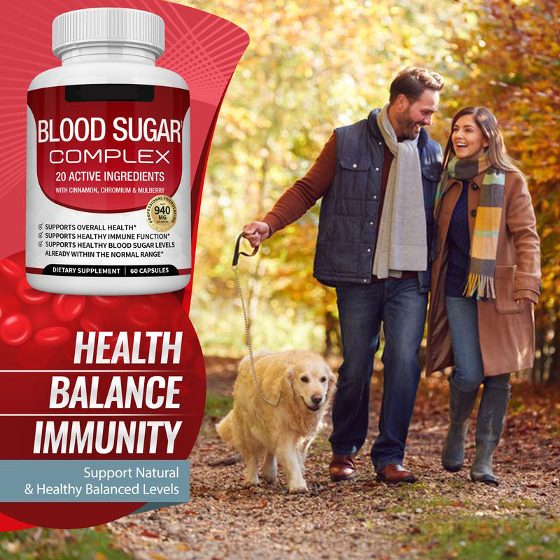 🏆Flash Sale⚡ 100K+ SOLD! 🏆Blood Sugar Complex 20 Vitamins & Minerals -ZDQ8