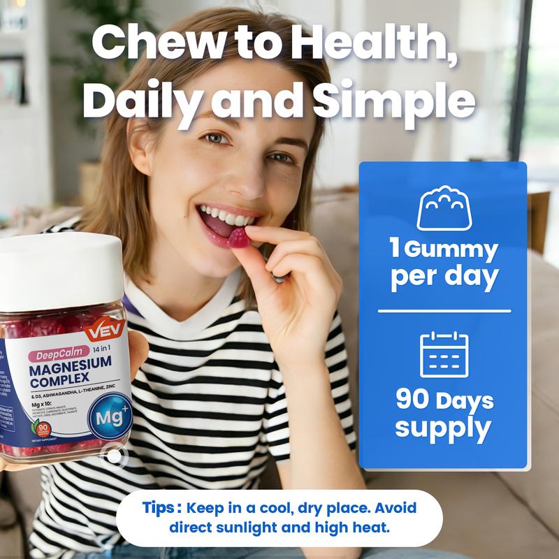⚡Flash Sale⚡100K+ SOLD!⚡14-in-1 Magnesium Complex Gummies-YTY5