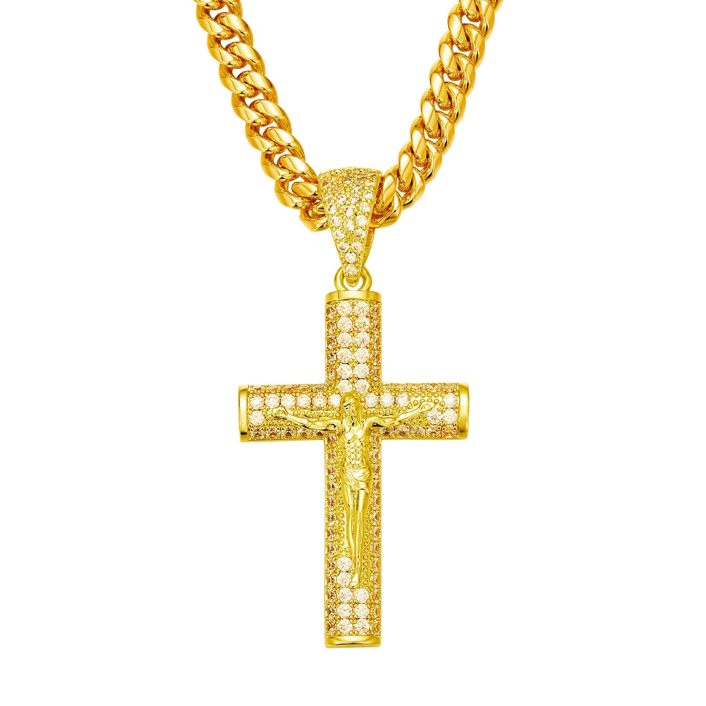 🏆Flash Sale⚡Holylegend 14K Real Gold-Plated Cross Necklace - JSS6