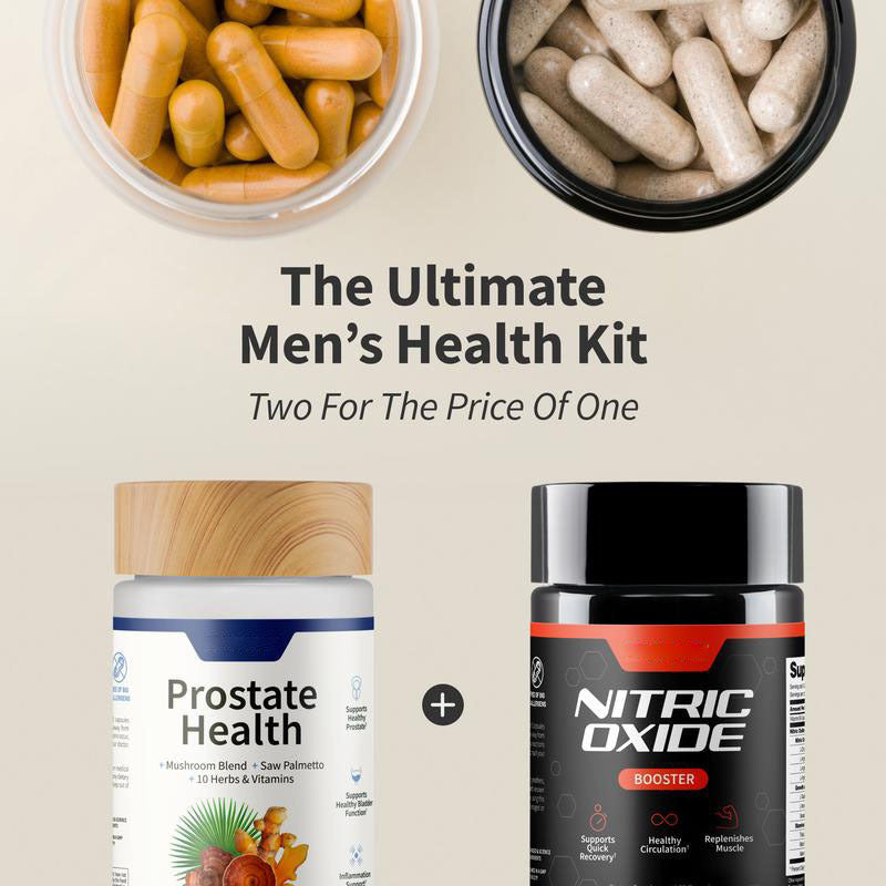 Ultimate Men's Health Bundle - Nitric Oxide Booster 60ct + Prostate Health Bundle - JSS6