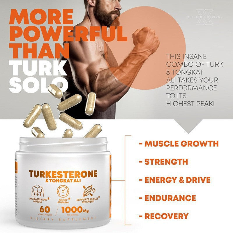 Turkesterone & Tongkat Ali Supplement 1000mg Per Serving - JSS6