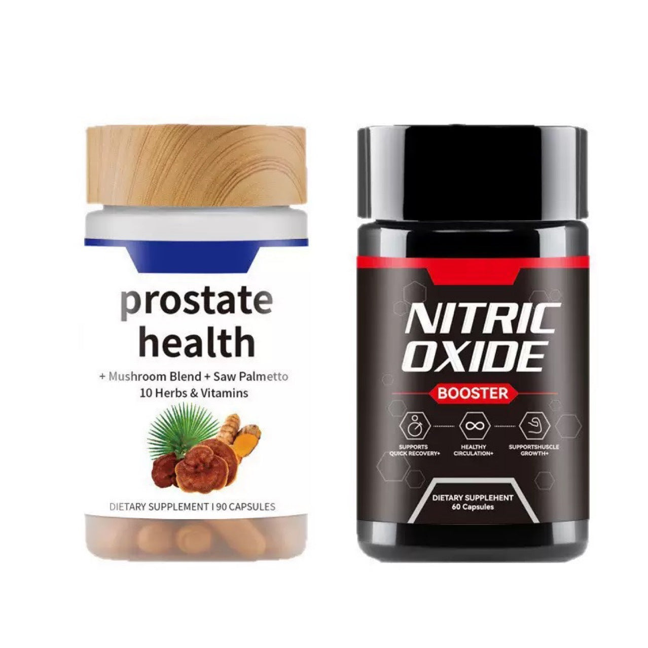 Ultimate Men's Health Bundle - Nitric Oxide Booster 60ct + Prostate Health Bundle - JSS6