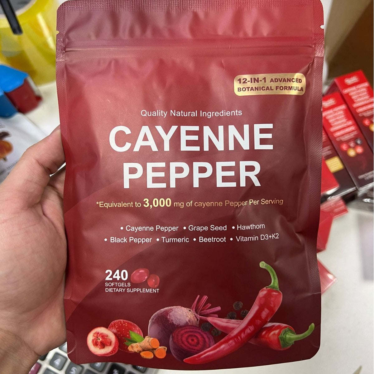 🏆 Flash Sale ⚡|Cayenne Pepper Softgels Supplement, Natural Powerful Size & Stamina Enhancer for Men—ABB8