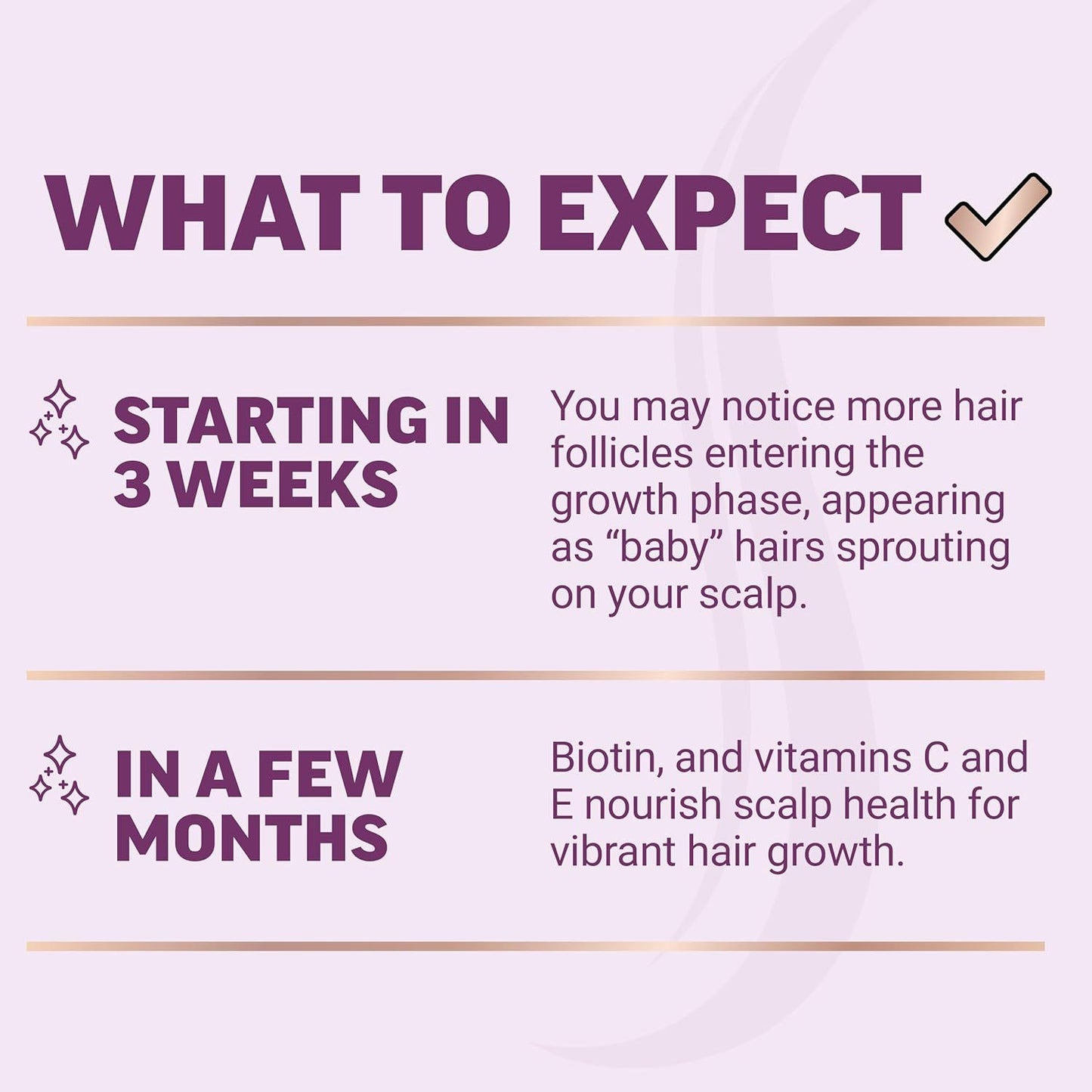 Hair Growth Accelerator with Clinically Studied Lustriva to Promote Thicker, Stronger Hair, Biotin, Vitamin E & C-W18