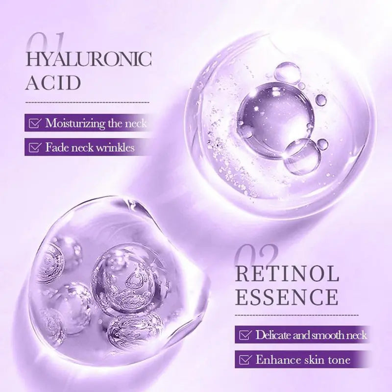 🔥LAST DAY 60% OFF-Collagen Fullerene Tightening Neck Cream-Reduces Wrinkles and Double Chin,Five Rollers for All Around Massage-INT