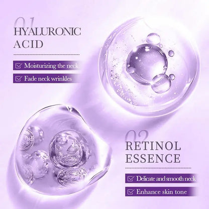 🔥LAST DAY 60% OFF-Collagen Fullerene Tightening Neck Cream-Reduces Wrinkles and Double Chin,Five Rollers for All Around Massage-INT