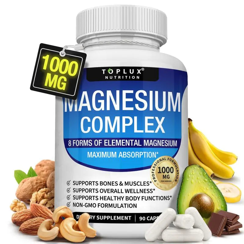 Magnesium Complex 8 Essential Magnesium Supplement 1000mg-HZ
