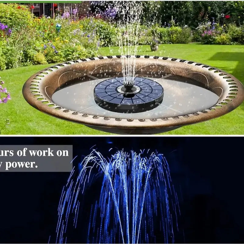 ⚡😀Crazy-Sale⚡60k-Sold⚡Solar Fountain, Solar Powered Bird Bath Fountain Pump-A01