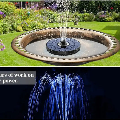 ⚡😀Crazy-Sale⚡60k-Sold⚡Solar Fountain, Solar Powered Bird Bath Fountain Pump-A01