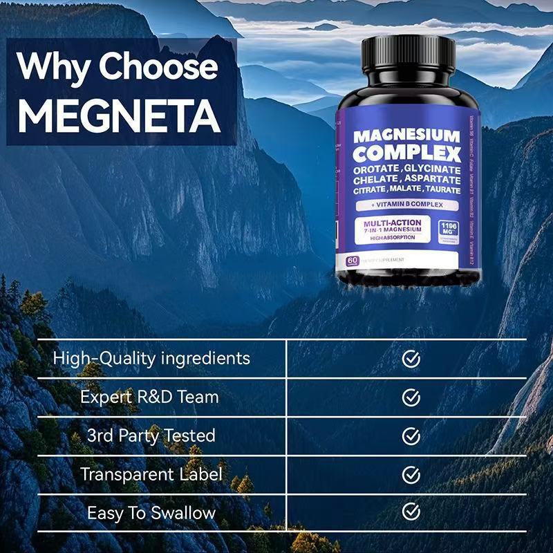 🏆Flash-Sale⏰180K+ SOLD! 💥Magnesium capsules rich in vitamin C and vitamin B complex-#YEP8