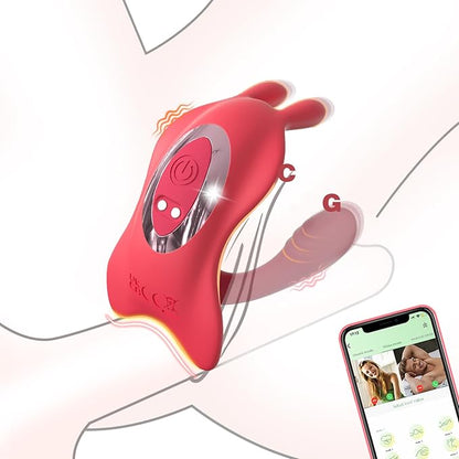 🏆Flash Sale⚡ 50K+ SOLD! 🏆💞 App-Controlled Wearable Vibrator for Couples – Remote Rabbit G-Spot & Clitoral Stimulator-#YUN7