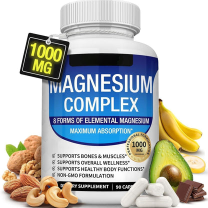Magnesium Complex 8 Essential Magnesium Supplement 1000mg-HZ