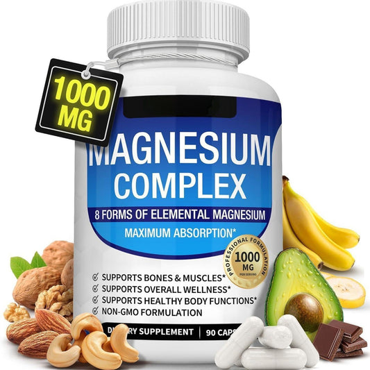 Magnesium Complex 8 Essential Magnesium Supplement 1000mg-HZ