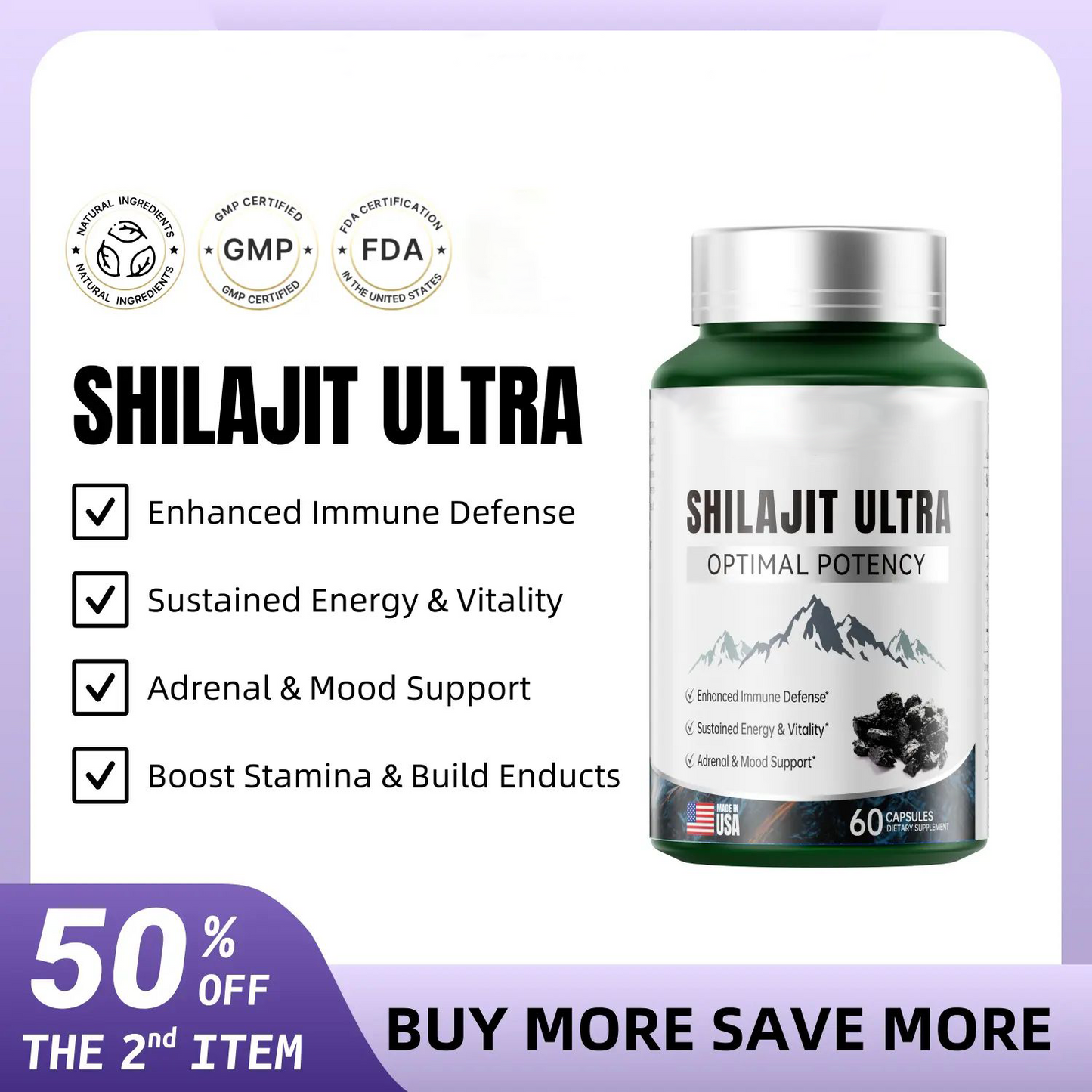 🏆Flash Sale⚡ 160K+ SOLD!✨SHILAJIT: Natural Size and Stamina Booster for Men-YTY5