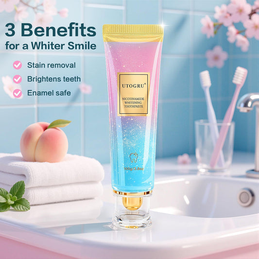 🏆Flash-Sale⏰160K+ SOLD! 💥5 kinds of complexes of niacinamide dazzling white toothpaste-#YEP8