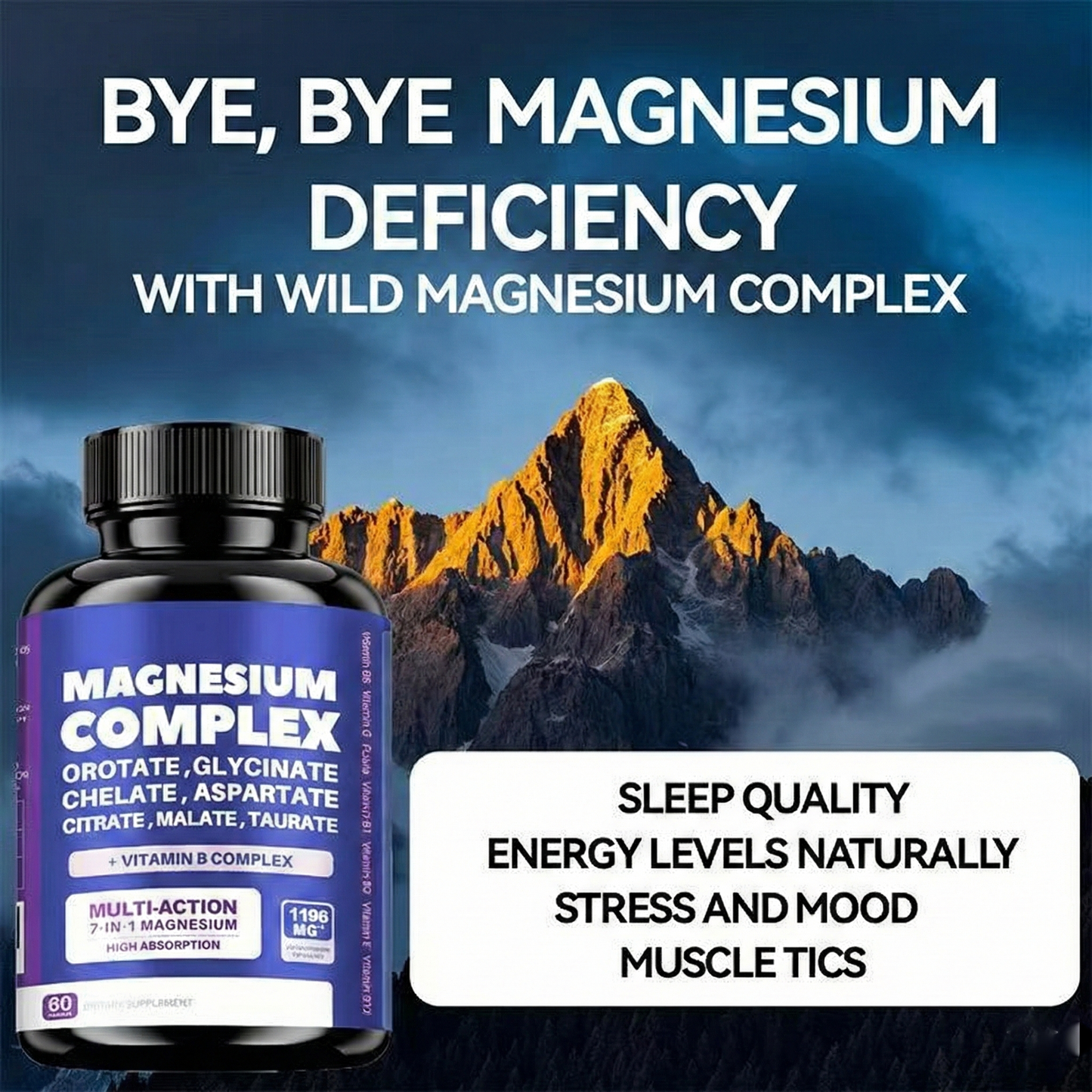 🏆Flash-Sale⏰180K+ SOLD! 💥Magnesium capsules rich in vitamin C and vitamin B complex-#YEP8