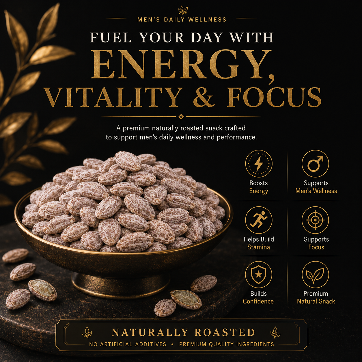 Ultimate 🌚🌚Testosterone Revival💪Fuel Your Manhood⚡ Natural Daily Male Vitality Support-L6