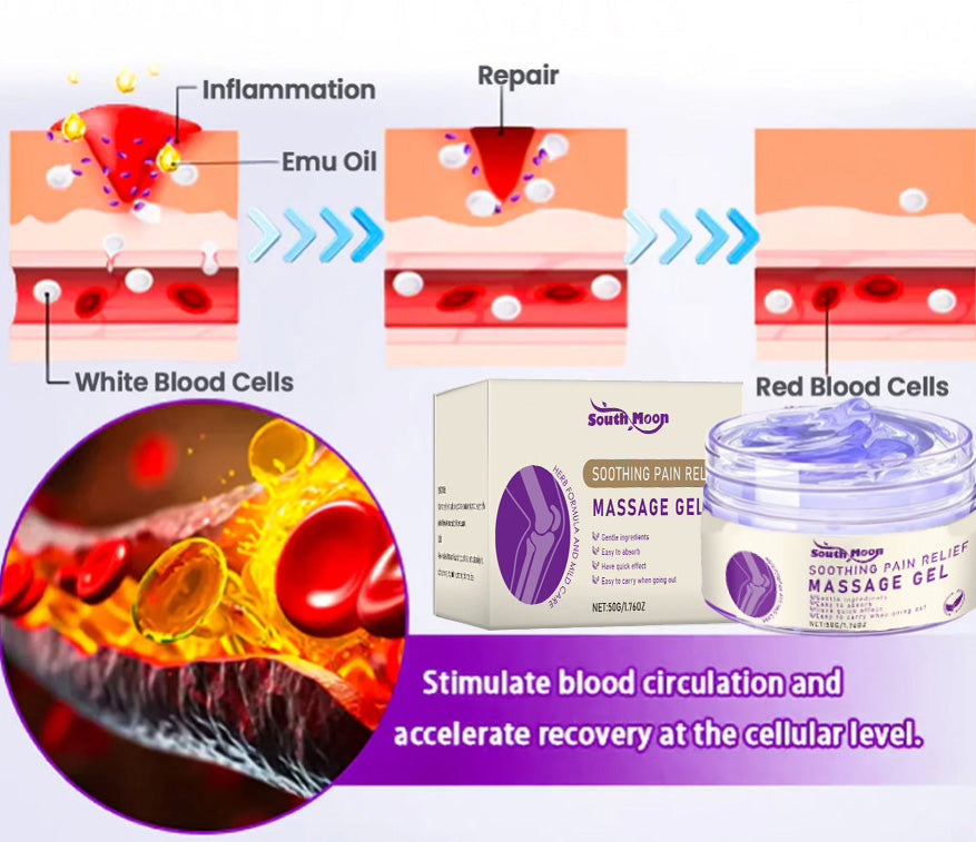 Clinically Trusted Arthritis Pain Relief Gel AAOS-Approved Turmeric & Emu Oil-V11
