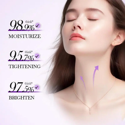 🔥LAST DAY 60% OFF-Collagen Fullerene Tightening Neck Cream-Reduces Wrinkles and Double Chin,Five Rollers for All Around Massage-ZDQ8