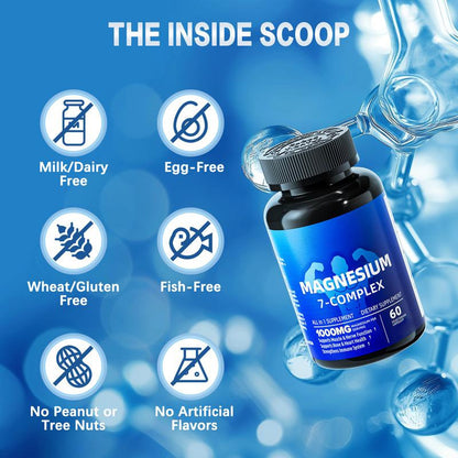 🏆Flash Sale⚡ 50K+ SOLD! 🏆1000mg Magnesium Complex with Zinc – Calming Sleep & Relax Support-#YUN7