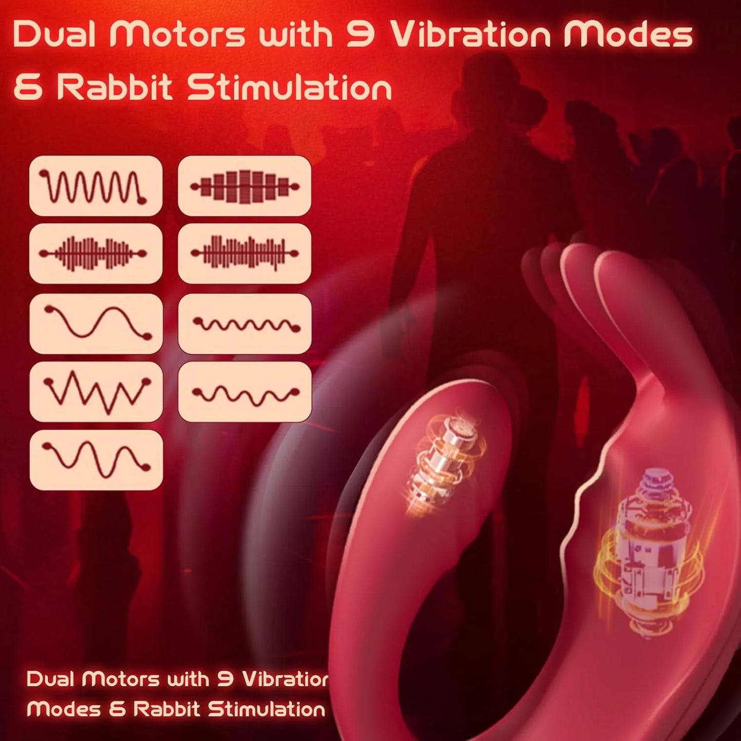 🏆Flash Sale⚡ 50K+ SOLD! 🏆 App-Controlled Wearable Vibrator for Couples – Remote Rabbit G-Spot & Clitoral Stimulator-#YUN7（副本）
