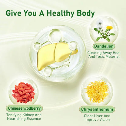 🏆Flash Sale⚡ 50K+ SOLD!💥Dandelion Wolfberry Tea - Natural Blend of 6 Herbs for Kidney Detox-ABB8