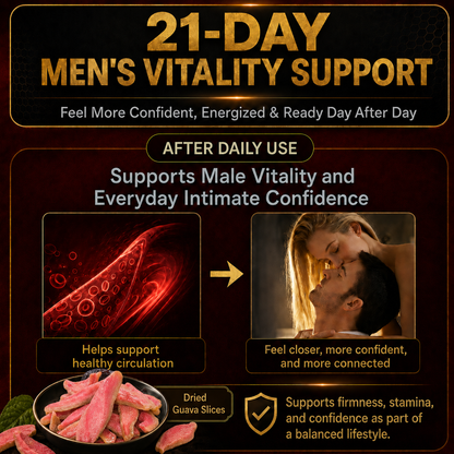 🔥Ultimate Testosterone Revival 🔥Antioxidant-Rich Red Guava slices for Better Bedroom Performance | Support Energy, Stamina & Bedroom Confidence Naturally-Q3