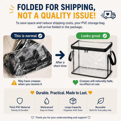 ⚡Crazy-Sale⚡Limited-Time Offer⚡Large Clear Thick Plastic Storage Box with Hinged Lid-A01