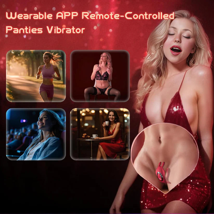 🏆Flash Sale⚡ 50K+ SOLD! 🏆💞 App-Controlled Wearable Vibrator for Couples – Remote Rabbit G-Spot & Clitoral Stimulator-#YUN7