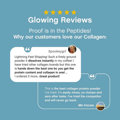 🏆Flash Sale⚡ 50K+ SOLD! 🏆Collagen Bio-Peptides Powder 20oz - Grassfed Protein Supplement - Advanced with 18 Essential Amino Acids-#HZ
