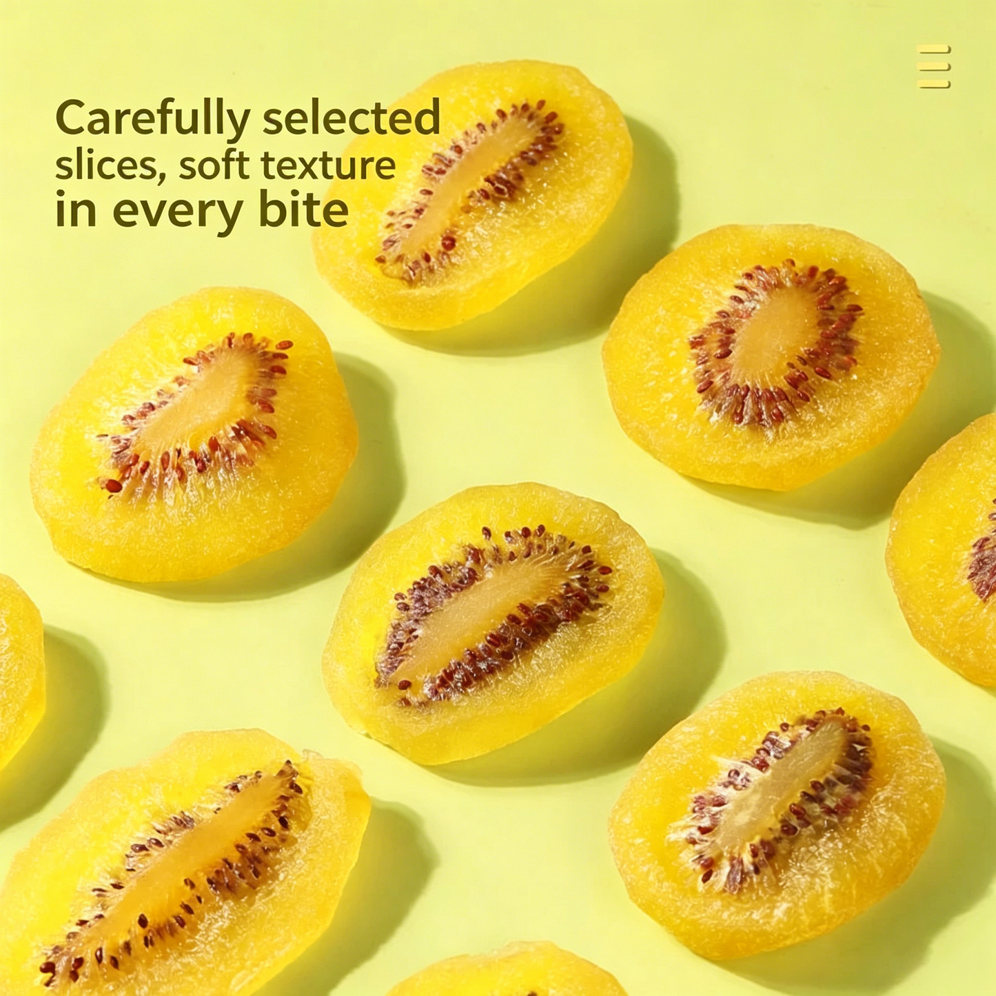 🌼Say goodbye to the troubles of body shape！⚡Satisfy your appetite with dried kiwi fruit with yellow heart-A11
