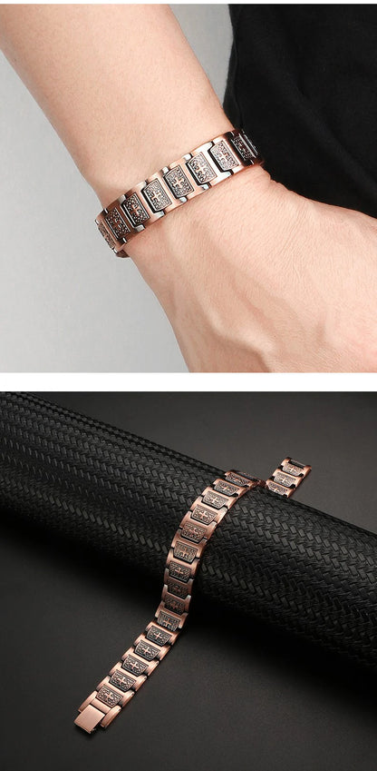 🔥50% OFF Only For Today! 🔥Copper Bracelet for Men 99.99% Pure Copper Adjustable-W18