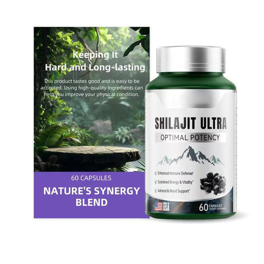 𝐂𝐚́𝐩𝐬𝐮𝐥𝐚𝐬 𝐝𝐞 𝐑𝐞𝐧𝐝𝐢𝐦𝐢𝐞𝐧𝐭𝐨 𝐆𝐨𝐥𝐝 Shilajit UltraAdaptogen Energy Stamina Immune Antioxidants - JSS6