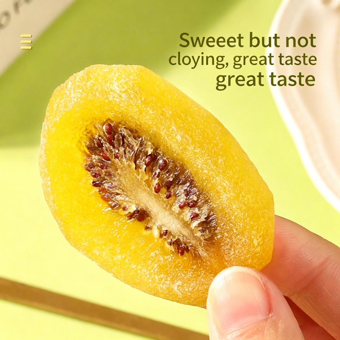 🌼Say goodbye to the troubles of body shape！⚡Satisfy your appetite with dried kiwi fruit with yellow heart-A11