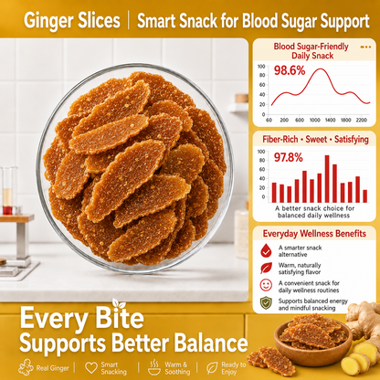 👑🧸Say goodbye to sugar spikes! 🌿Support healthy glucose metabolism with premium GINGER SLICES - YTY7