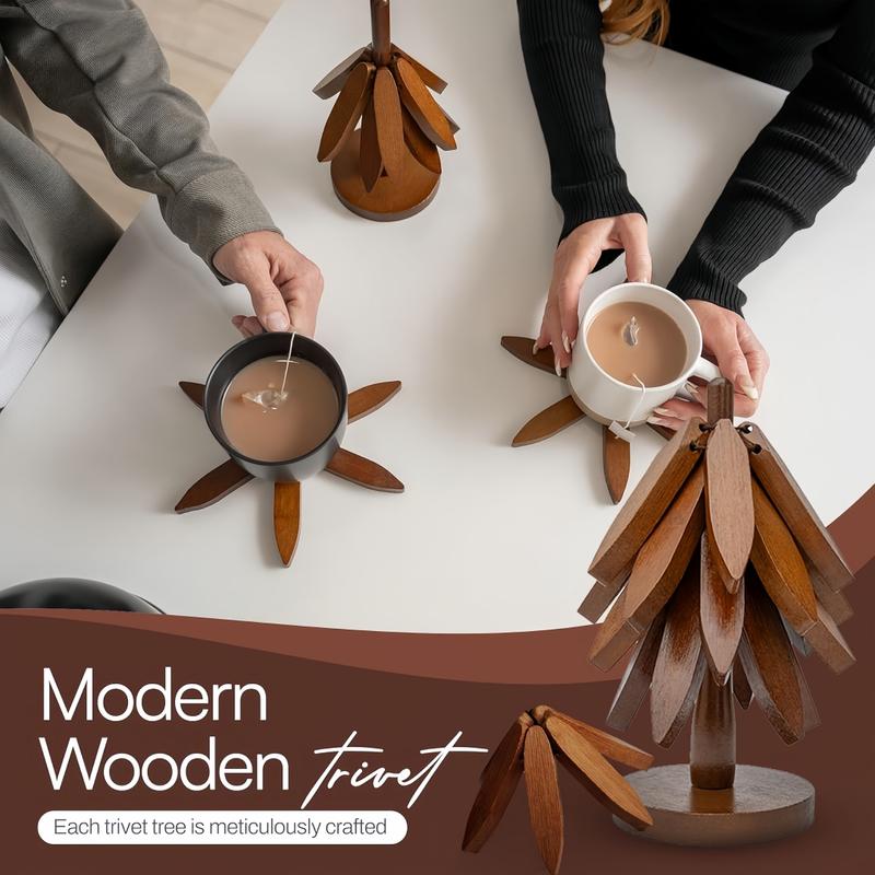 🏆 Flash Sale ⚡ 100K+ Sold🏆 Natural Tree Trivet Set-ZDQ8