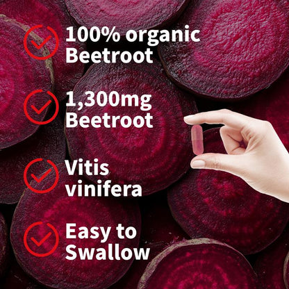 🏆Choice of 80% Tough Guys⏰beet root Vegan Quick Release Capsules-YTY5
