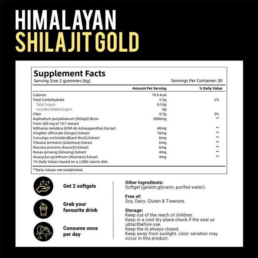 ⚡️🔥⚡Flash-Sale⚡⚡️50k-sold⚡⚡️Himalayan Shilajit Gummies-YTY5