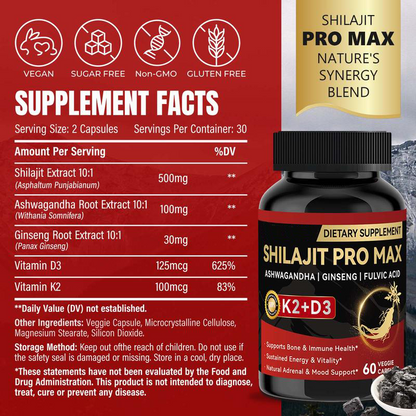 ⚡New Year's Picks ⚡️💥New & Improved Packaging💥Shilajit PRO MAX -YTY5