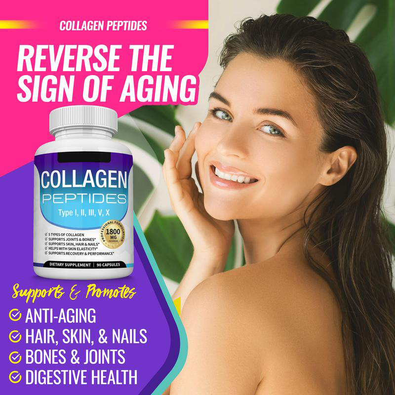 🏆Flash-Sale⏰160K+ SOLD! 💥Nutrition Collagen Peptides 5 Types Complex-YTY5