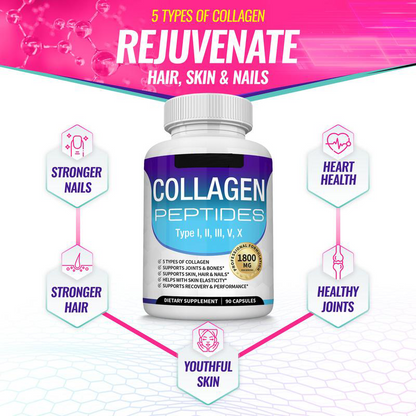 🏆Flash-Sale⏰160K+ SOLD! 💥Nutrition Collagen Peptides 5 Types Complex-YTY5