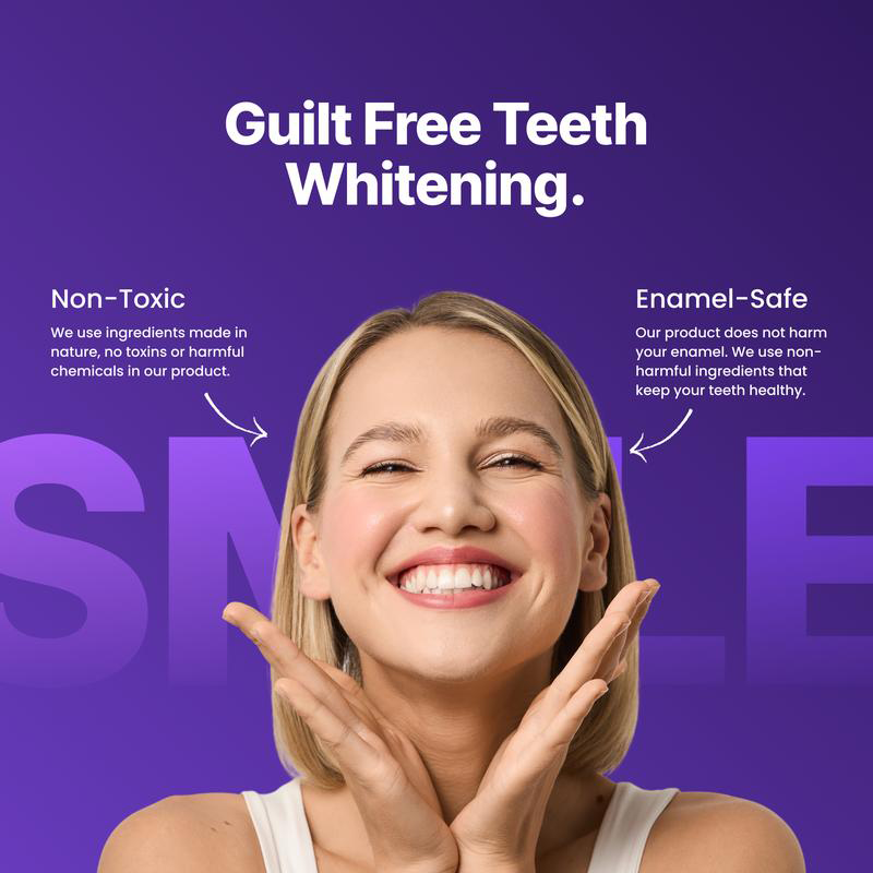 ⏰️Flash-Sale⚡130k-sold⚡Purple Teeth Whitening Strips-#YEP8